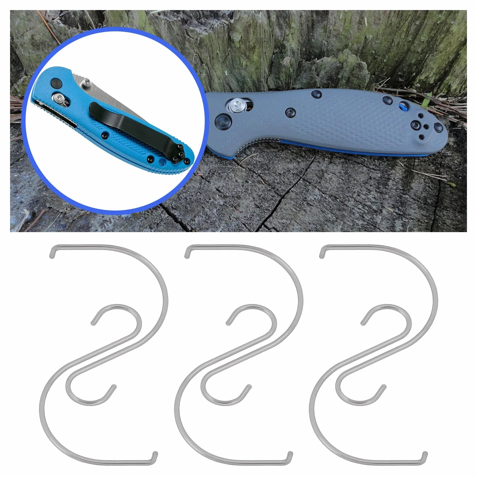 Sprężyny Omega do zamka osi kompatybilne z Benchmade Griptilian Mini 940 535 555 556 557 707 533 4 pary