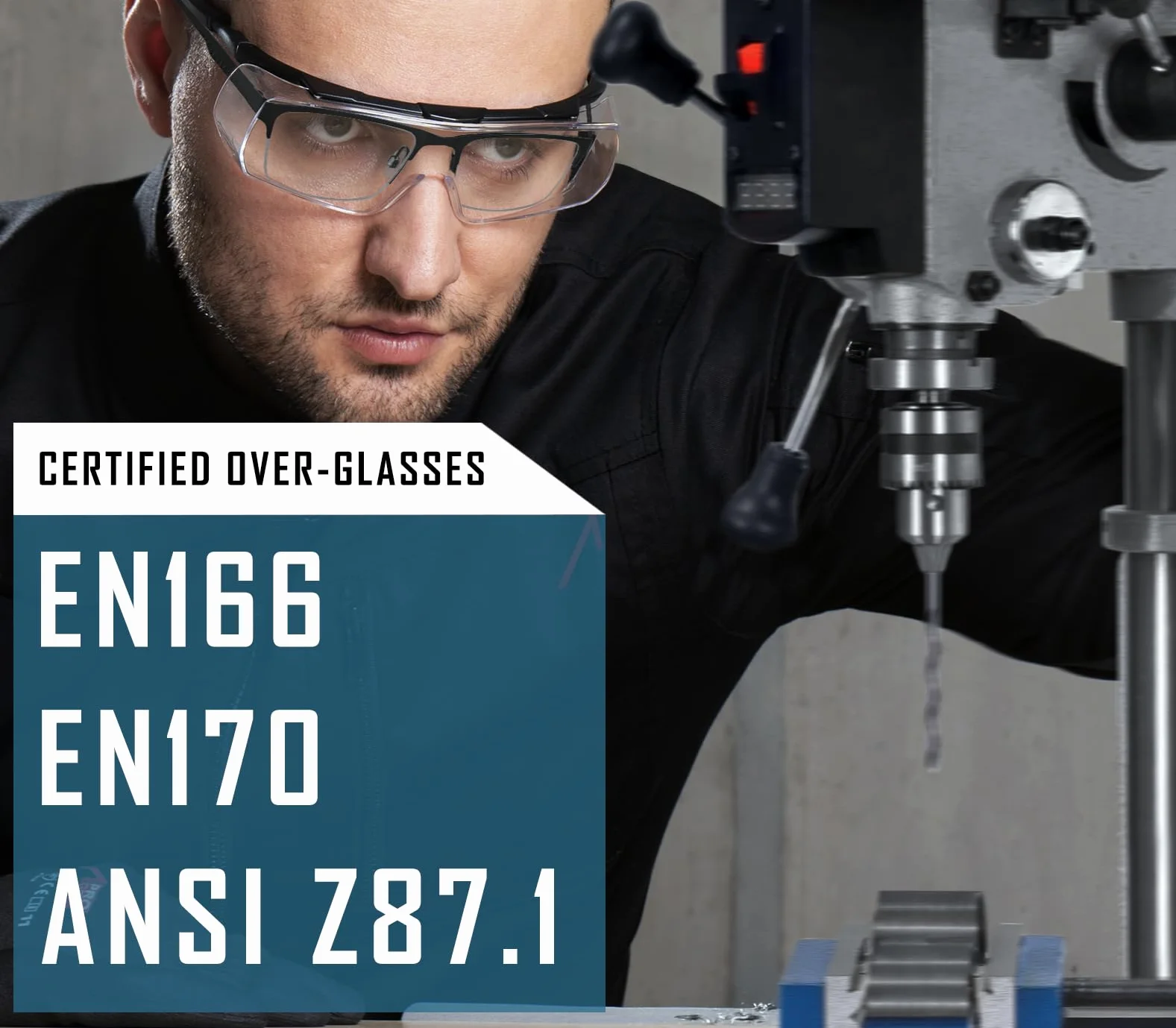 ACE Evo OTG Okulary robocze dla osób noszących okulary EN 166