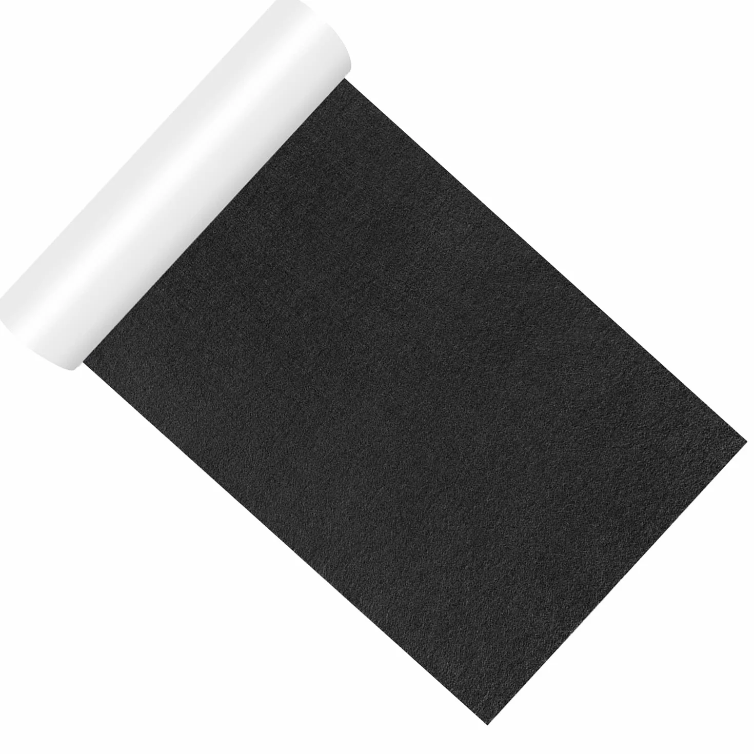 Podkładki filcowe samoprzylepne 20x150 cm czarne pod meble