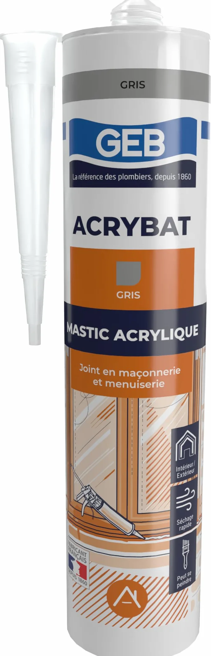 GEB ACRYBAT akryl uszczelniający szary 310ml