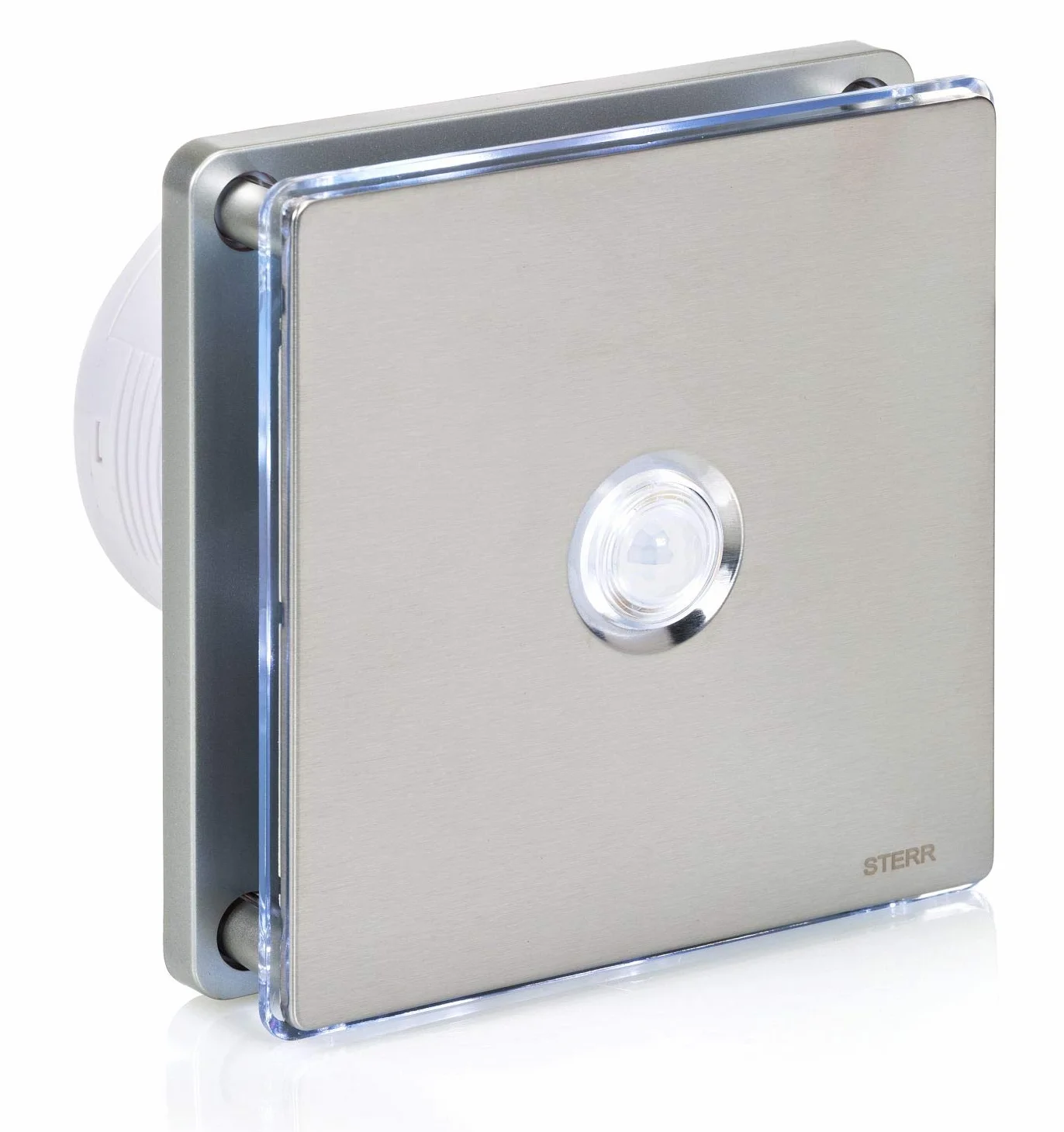 STERR Wentylator łazienkowy 100 mm LED PIR stal nierdzewna BFS100LP-S 10 W
