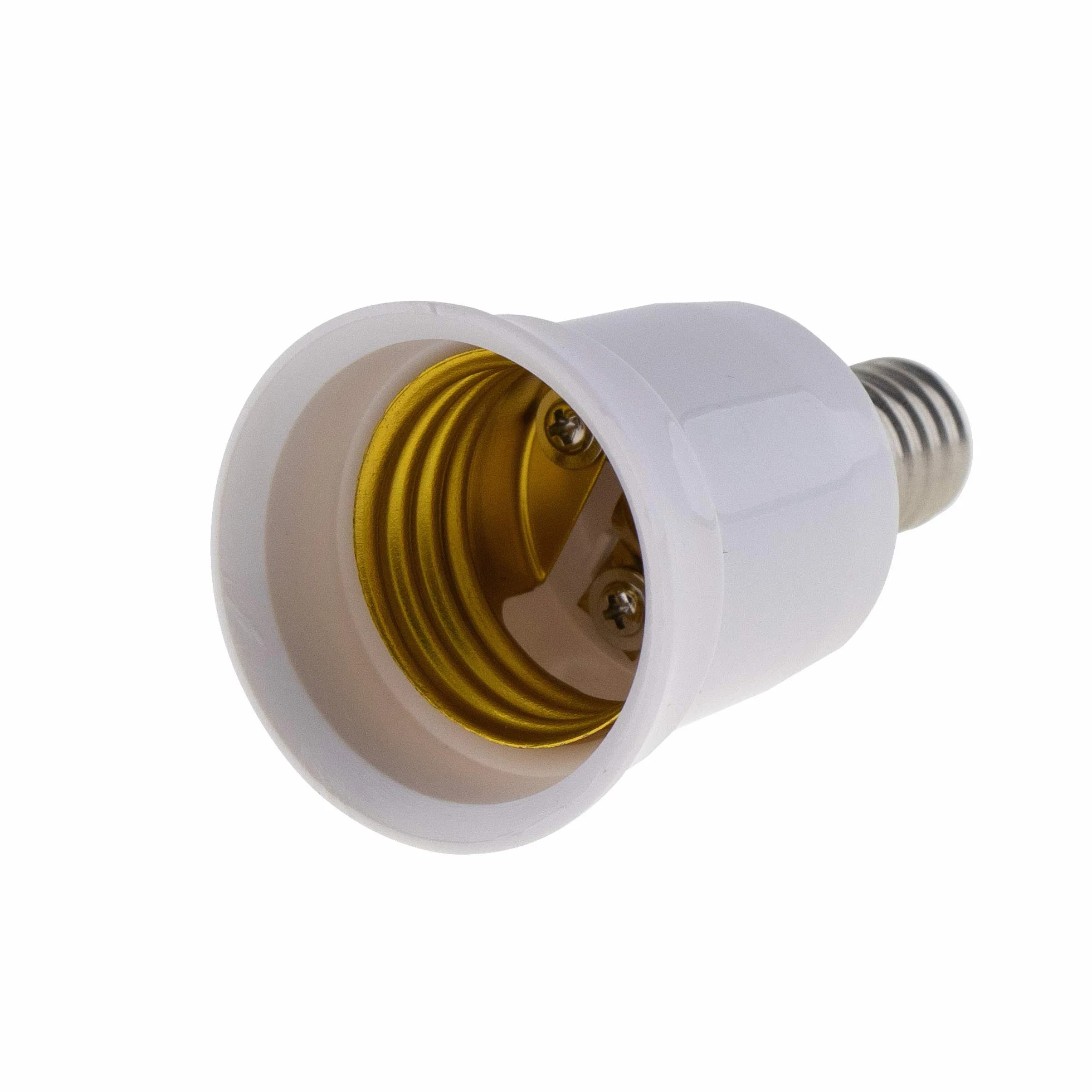 Adapter E14 na E27, oprawka do lamp halogenowych LED, biały, zestaw 4 szt.