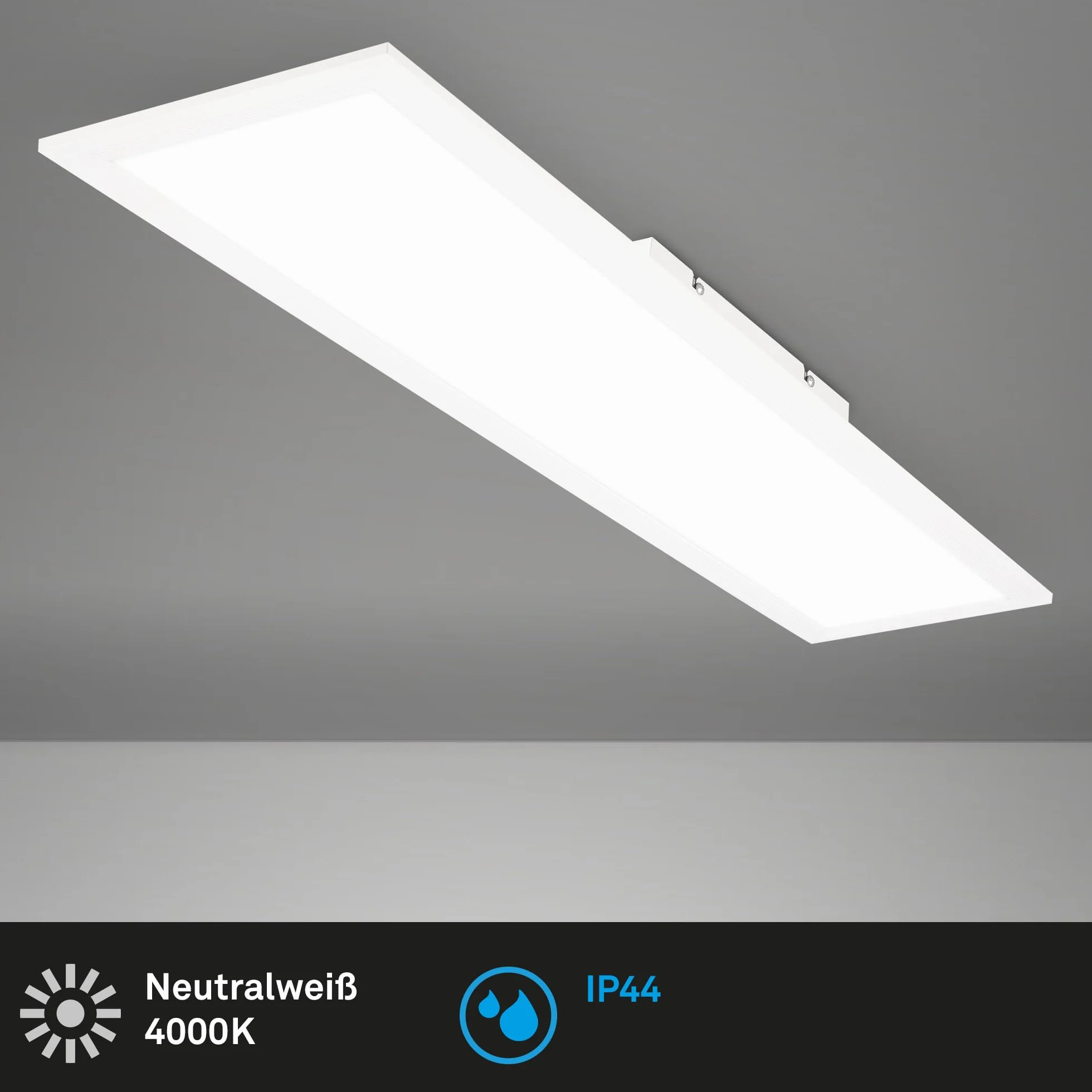 BRILONER Lampa sufitowa LED IP44 4000K biała