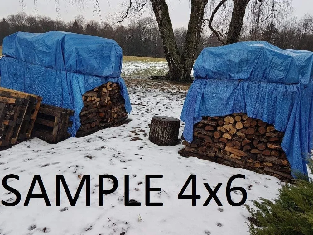Plandeka ochronna 3 x 3 m niebieska 55 g/m2 z metalowym pierścieniem