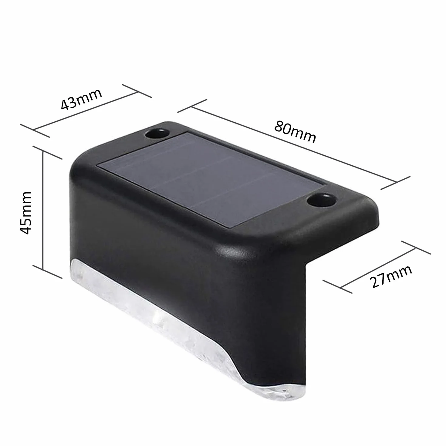 Lampa schodowa tarasowa LED Maclean IP44 4000K Ni-MH 100 mAh 80x45x45mm czujnik zmierzchu MCE319