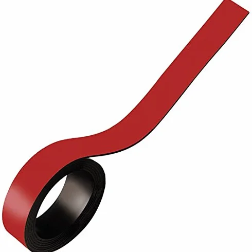 Taśma magnetyczna do etykietowania, kolorowa, do zapisywania/ścierania, szerokość 50 mm – rolka 5 m – do opisywania i oznaczania, magazynu, warsztatu, do białych tablic, flipchartów, prezentacji,