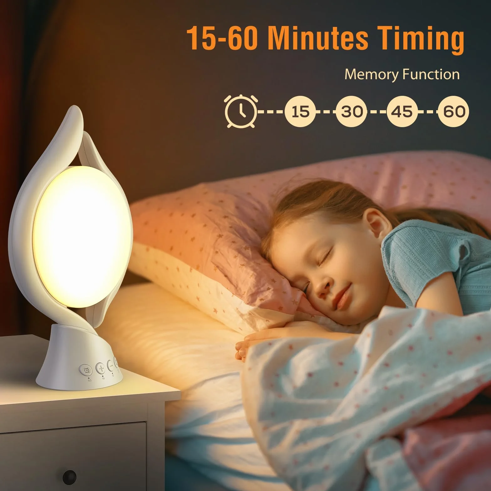 Lampa do terapii światłem 10000 Lux z 3 trybami temperatury (biała)