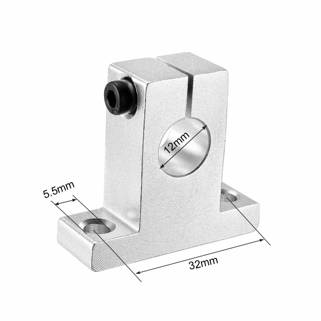 sourcing map SK12 Linear Movement Rail Pręt Mocowanie Prowadnica 12 mm