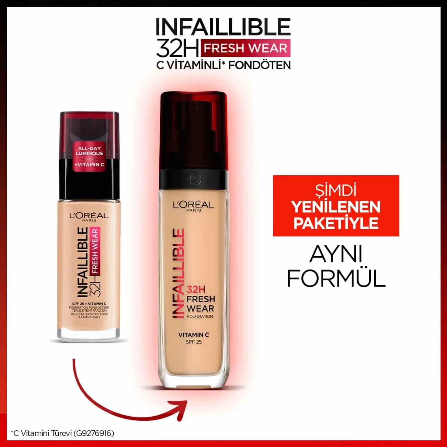 L'Oreal Paris Infaillible 32 H Fresh Wear Długotrwały Kryjący Podkład Odporny na Ścieranie SPF 25 Sand 220-30 ml