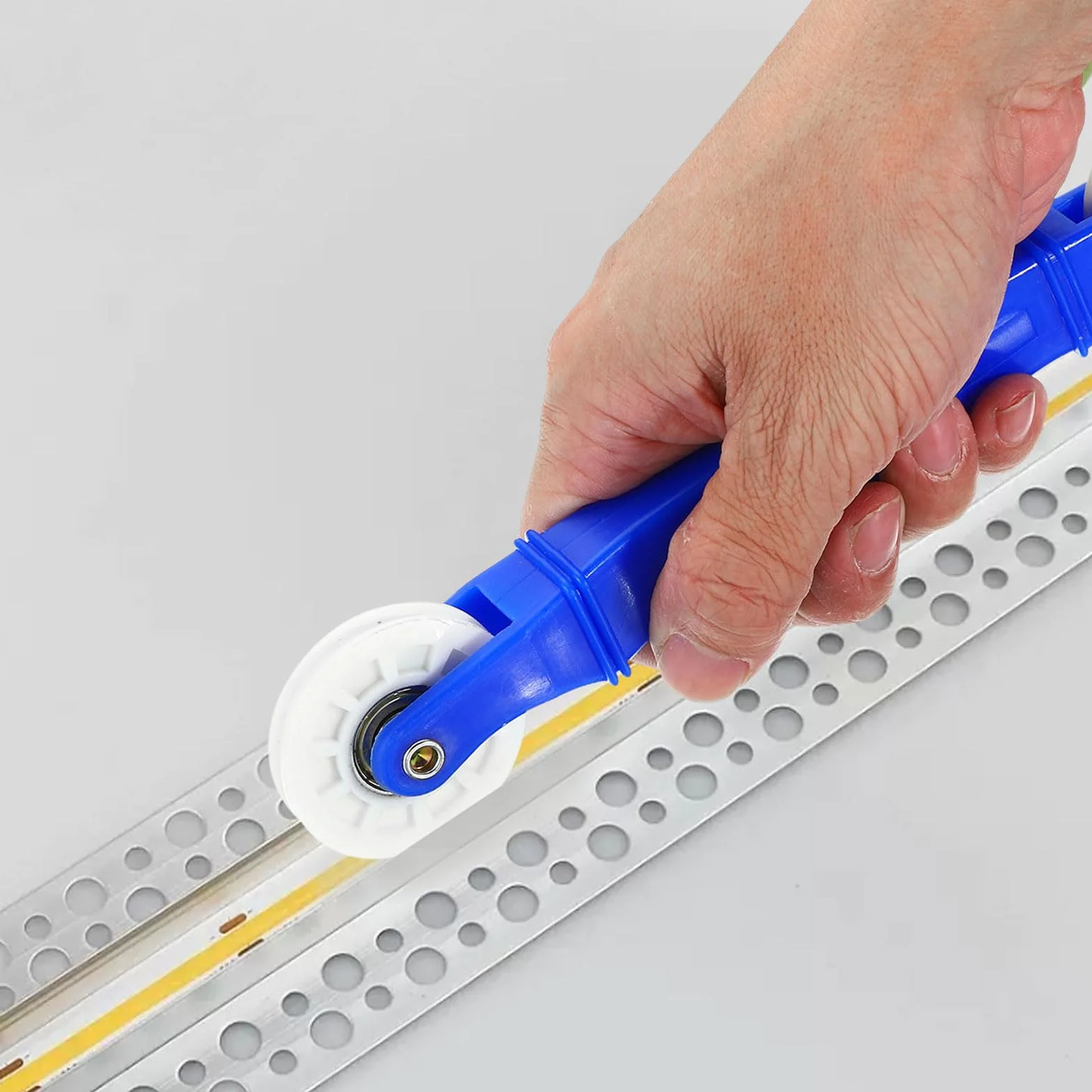 PATIKIL narzędzie do rolowania taśmy LED, koła płaskie/U, plastikowy uchwyt, 5-10mm