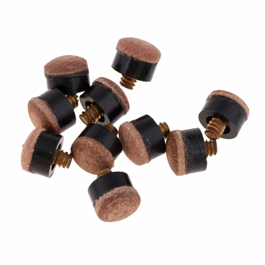 Premium 10 szt. wkręcane końcówki do kija bilardowego 10 mm