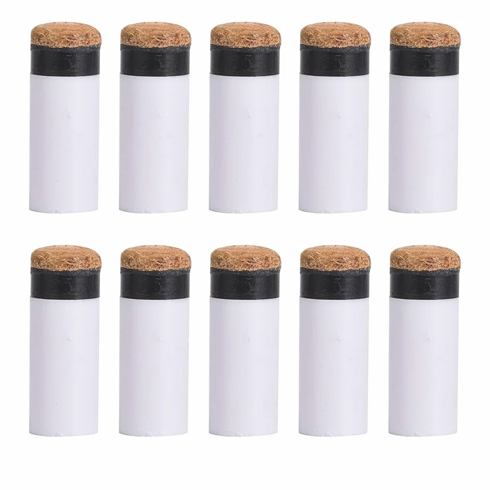Alomejor 10 sztuk końcówek zamienne do kijków bilardowych Akcesoria naprawcze do tygrysa bilardowego (10 mm / 11 mm / 12 mm / 13 mm