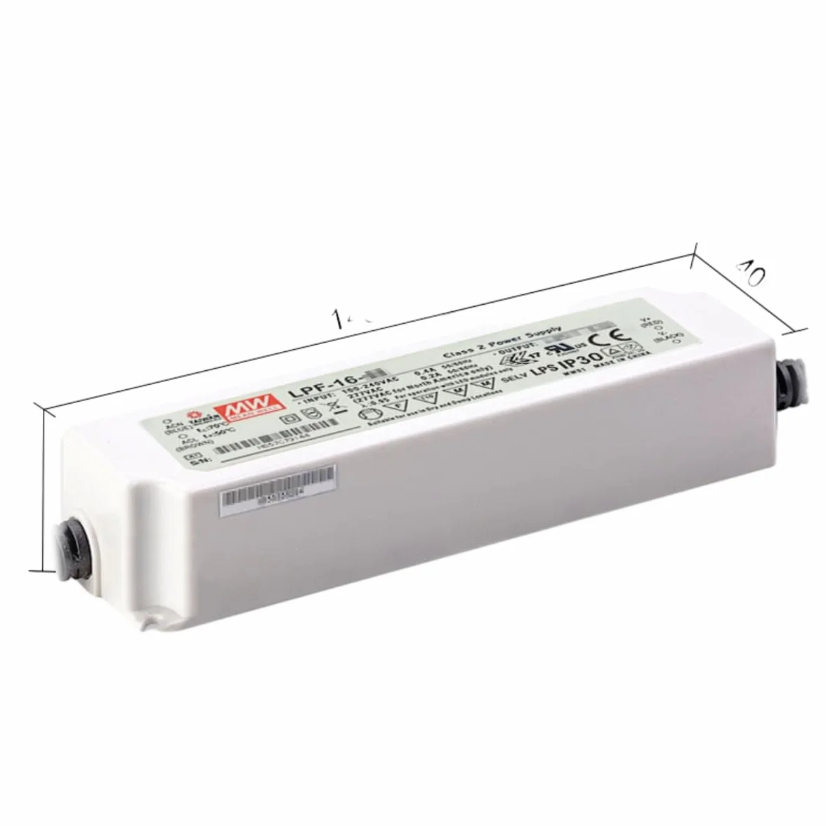 MEAN WELL LPF 16W 1.34A Sterownik LED Zasilacz impulsowy Konwerter mocy Transformator LPF-16D-12