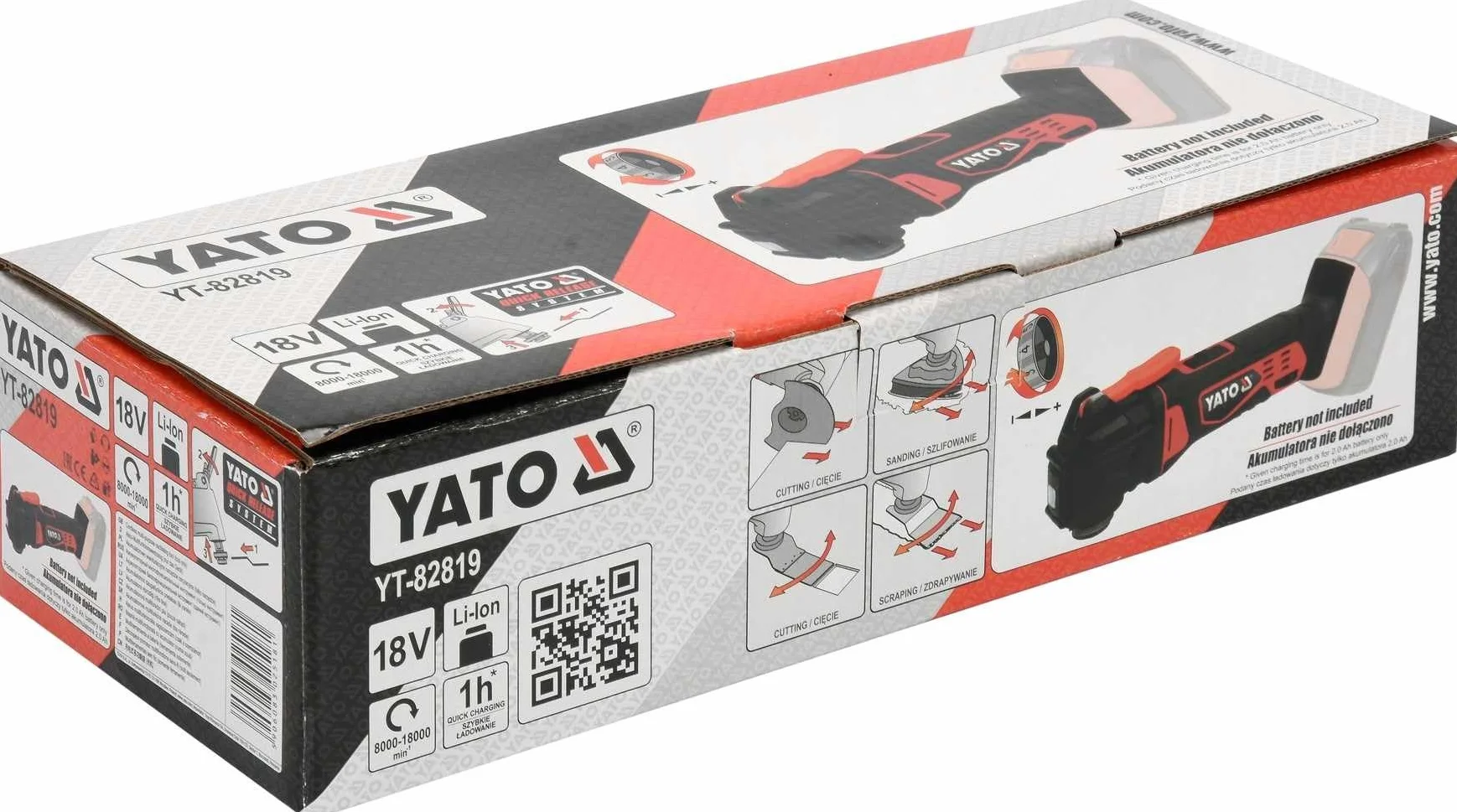 YATO Narzędzie OSCILATING MULTITOOL 18V BODY YT-82819