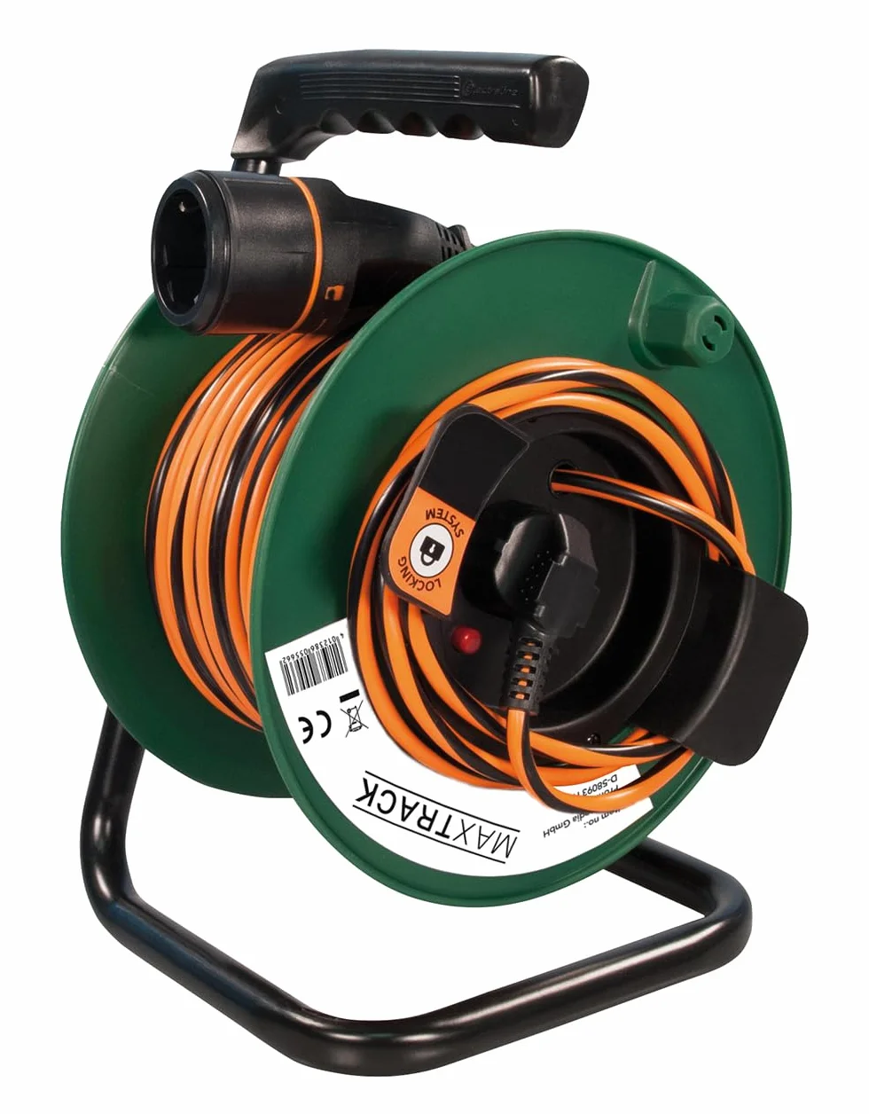Przedłużacz z bębnem kablowym 50 m H05VV-F 3×1,5 mm² siła ciągnąca 12 kg