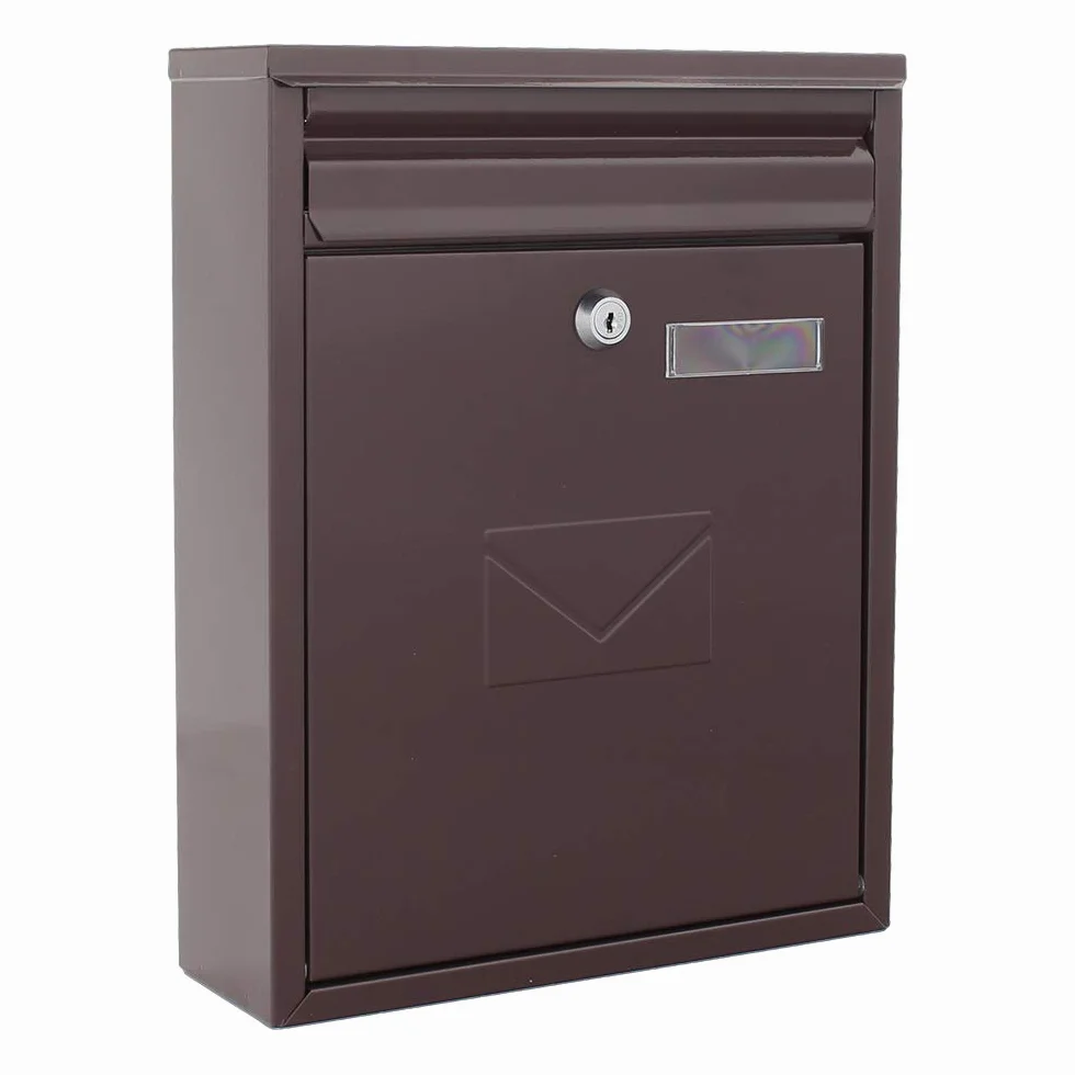 Rottner K10348 skrzynka listowa Como brązowa 250x320x85 mm zamek cylindryczny