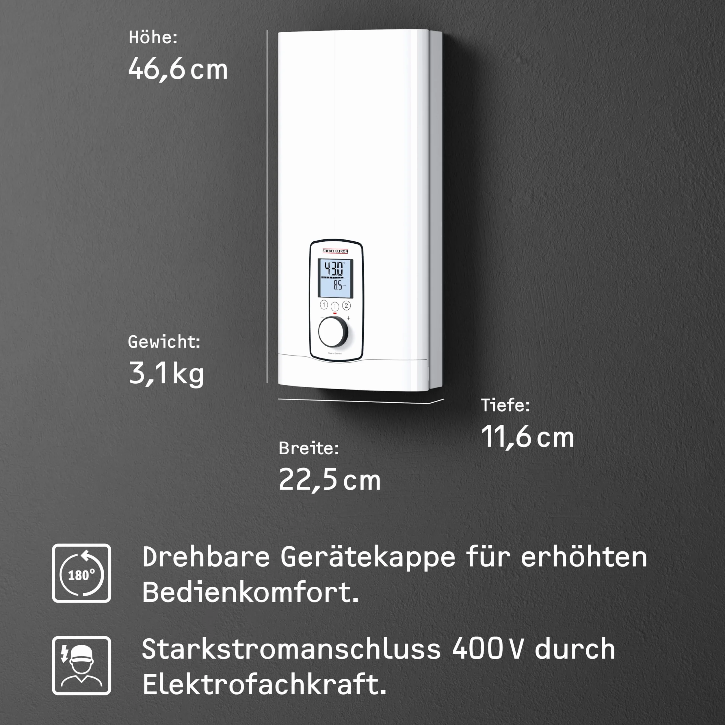 Stiebel Eltron Ogrzewacz Wody Biały 400 W