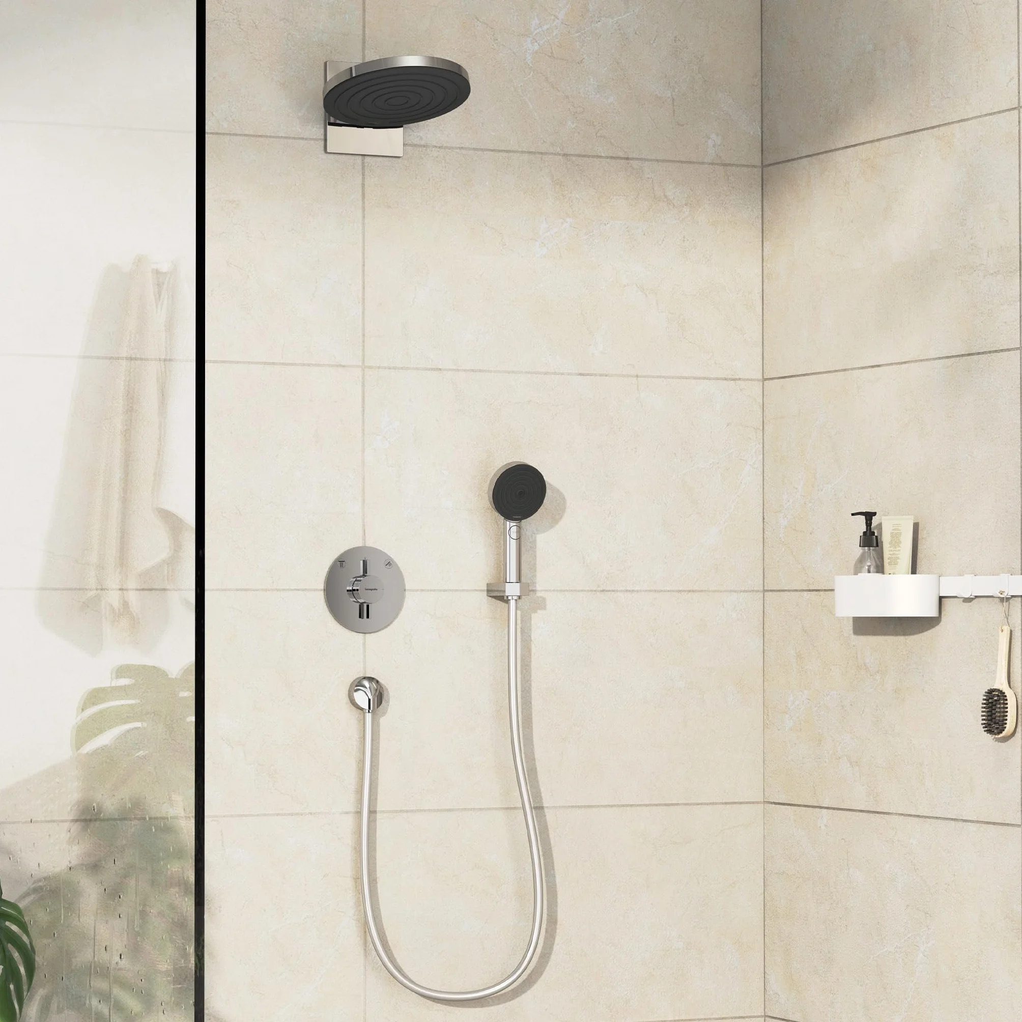 hansgrohe DuoTurn S jednouchwytowa bateria prysznicowa podtynkowa do 2 odbiorników chrom