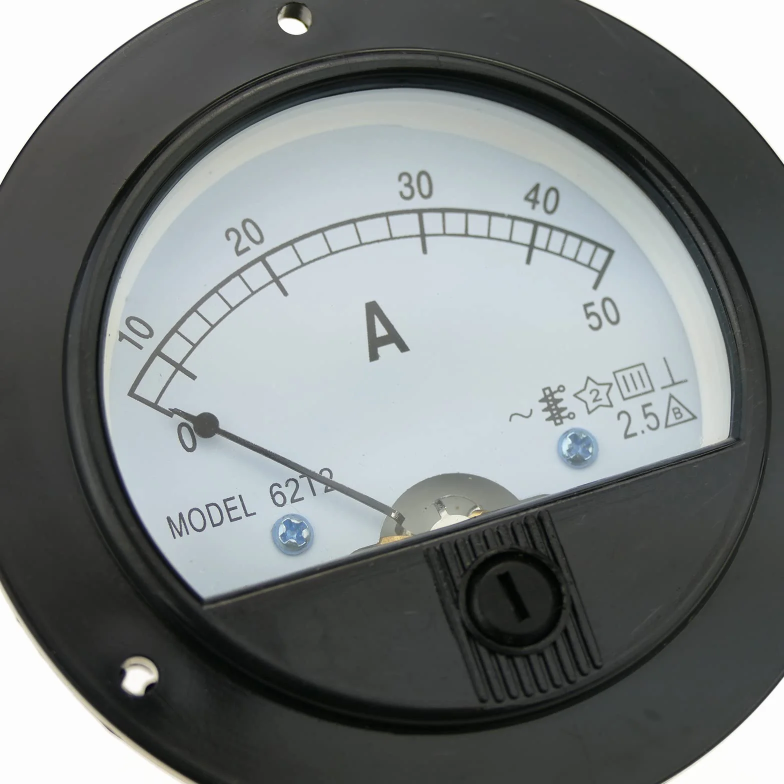 Analogowy miernik elektryczny okrągły panel 70 mm amperomierz 50A