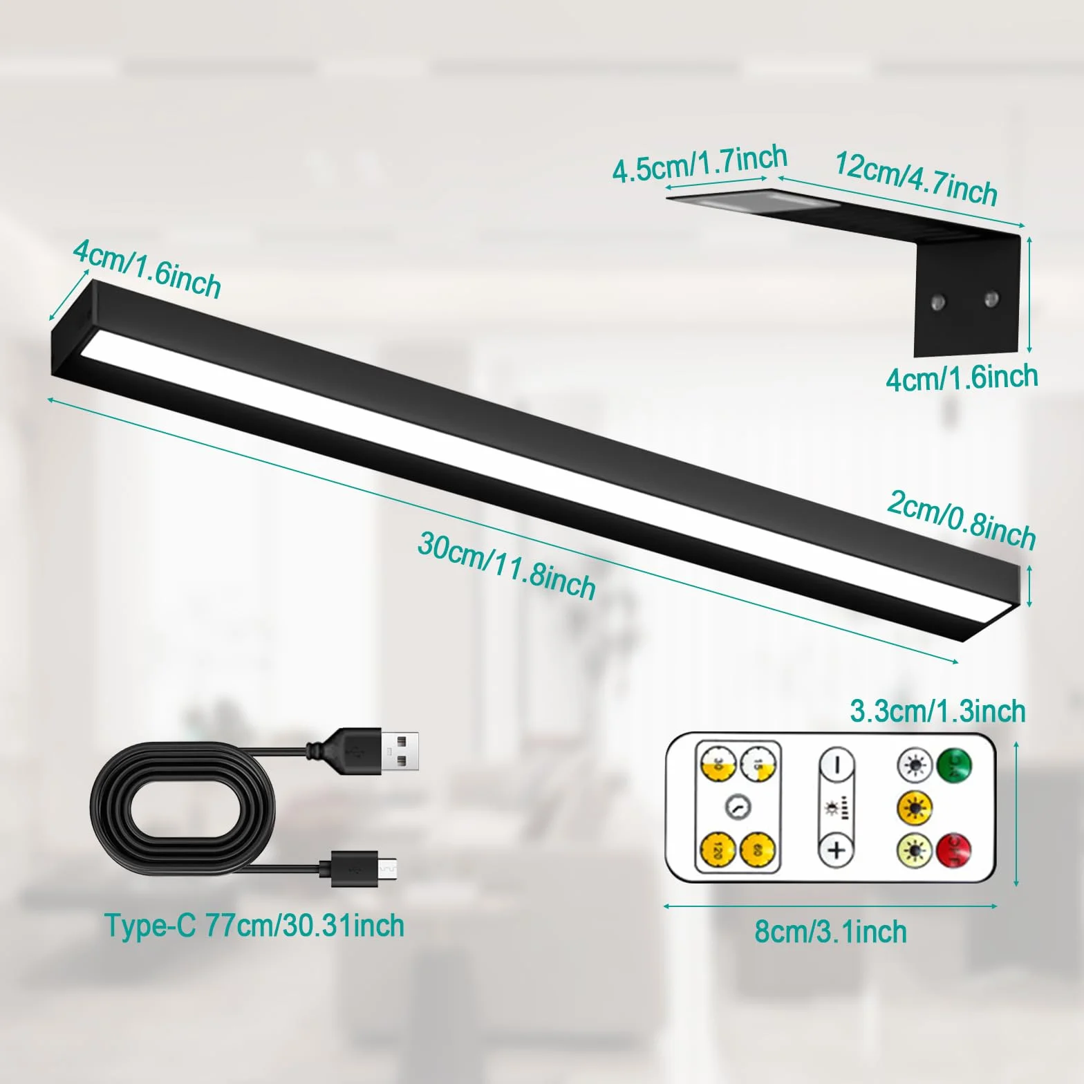 Bezprzewodowa lampa do zdjęć, magnetyczne lustro, timer, zdalne sterowanie