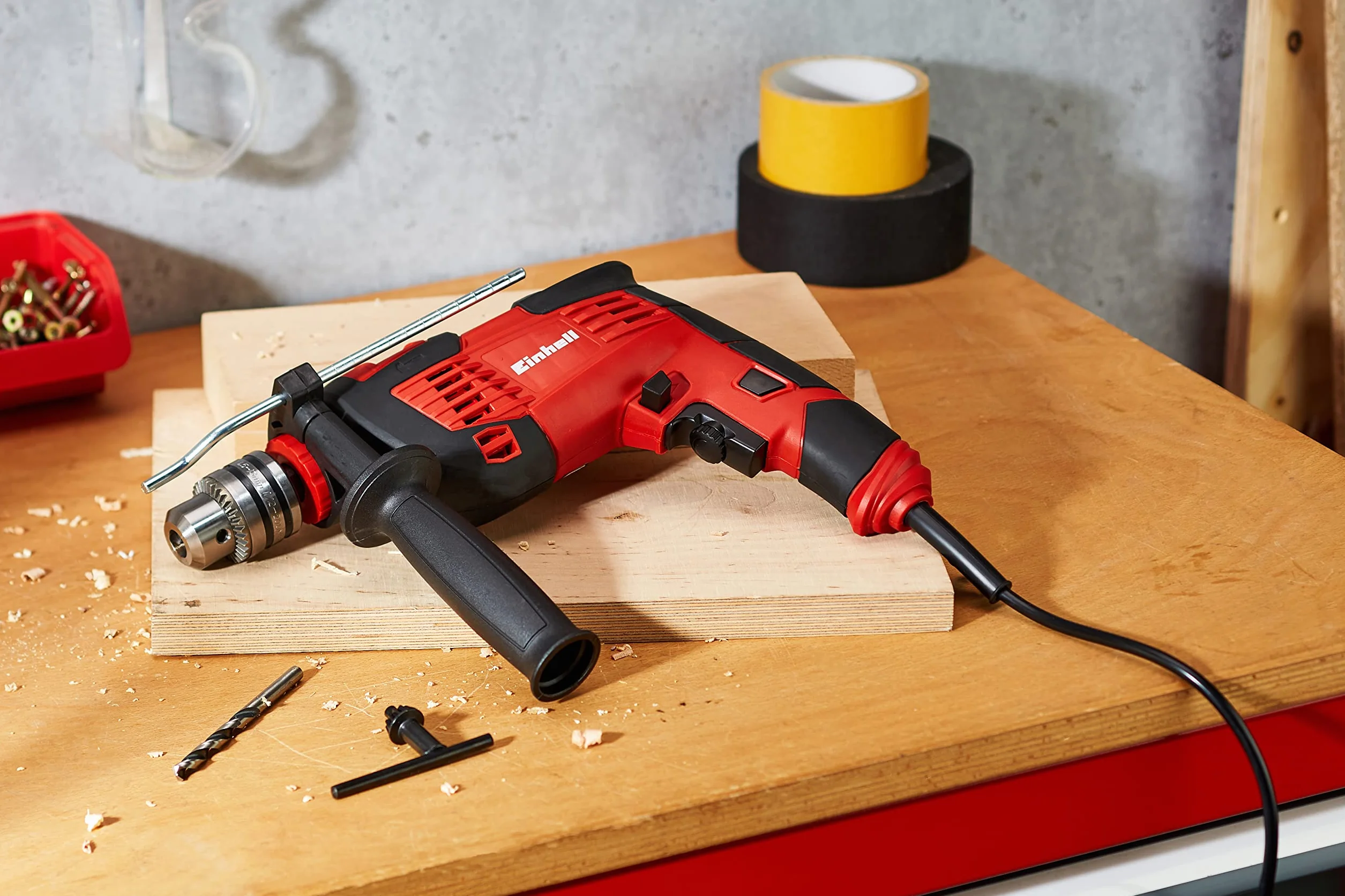 Einhell TC-ID 1000 E Wiertarka udarowa 1010 W 32 mm drewno 16 mm beton 13 mm metal