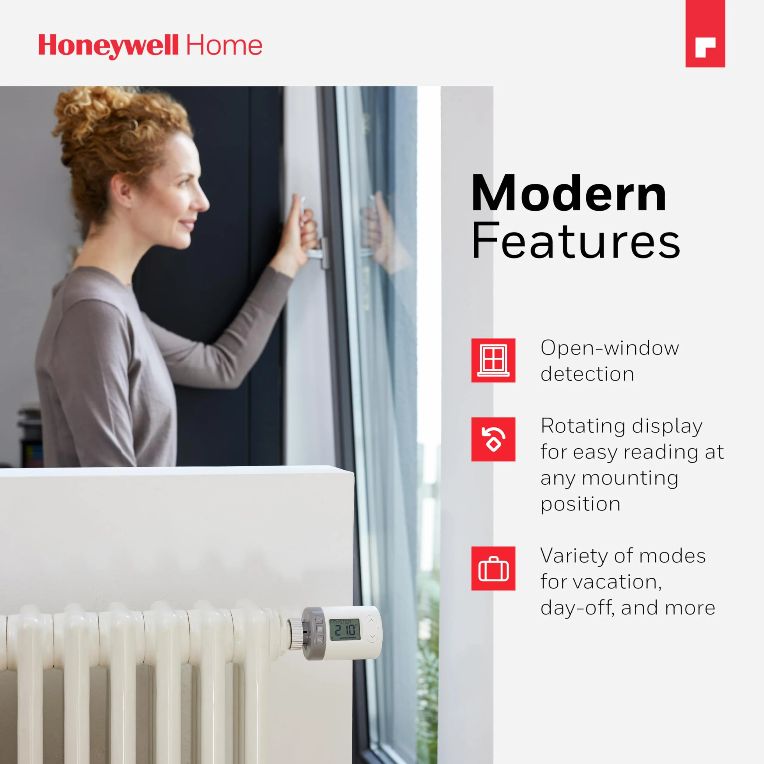 Honeywell Home inteligentna programowalna głowica grzejnika elektronicznego 1 sztuka