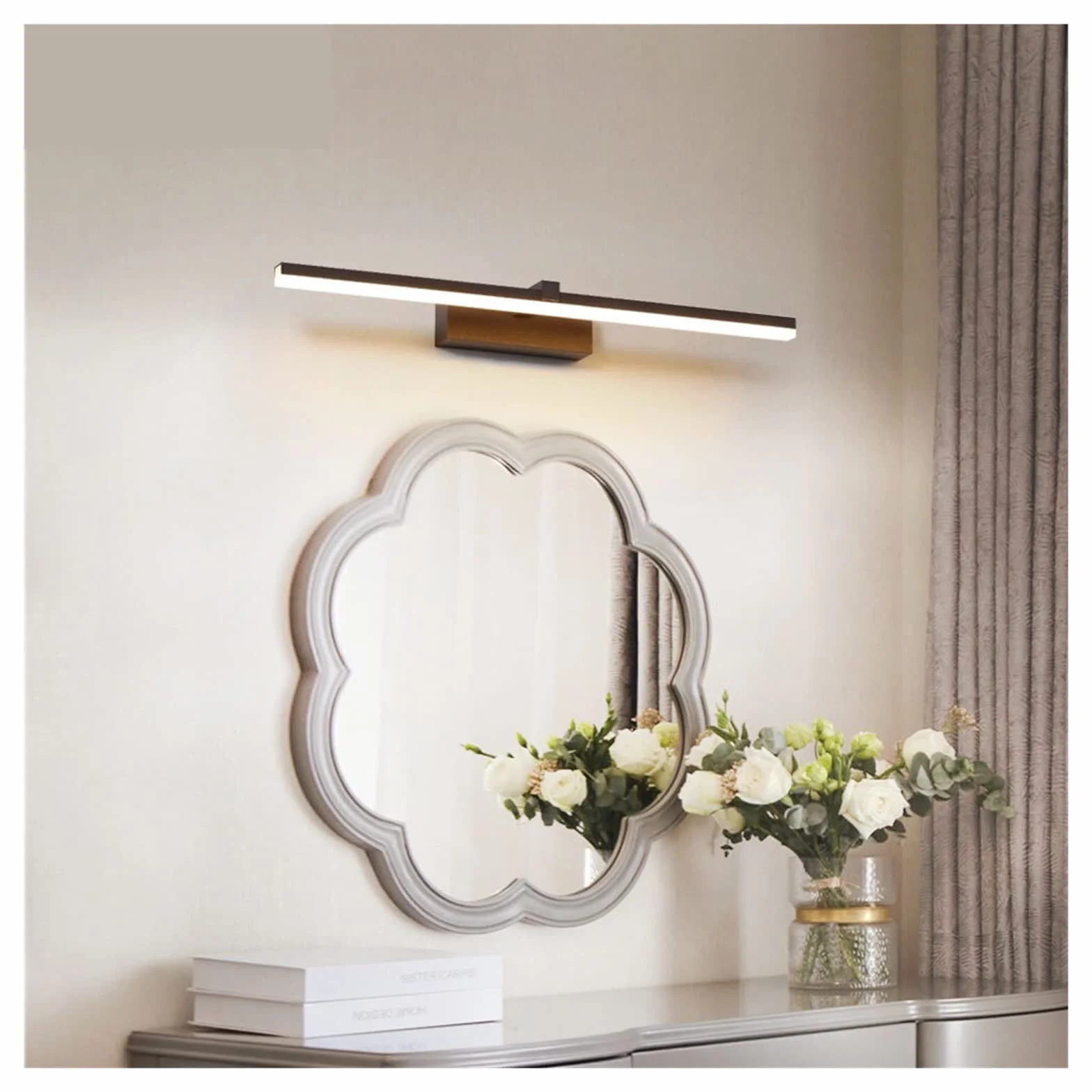 Lampa łazienkowa wodoodporna AC85-265V ścienna do salonu 2700-3500K 410mm