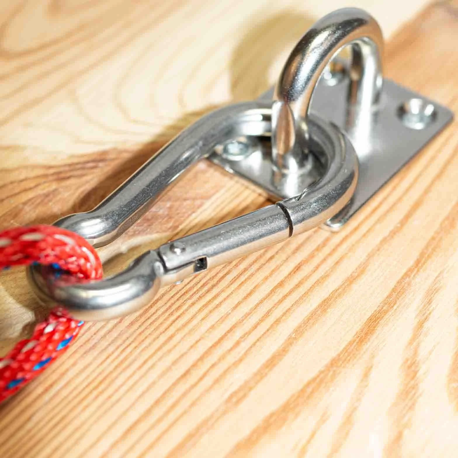 PRIOstahl Karabiner mini dla straży pożarnej, karabińczyk 4mm x 40mm, mały hak z nierzadzającej stali - do żagla słonecznego, smyczy psa, hamaków, kluczy, mocowania szybkiego, 1 x sztuka