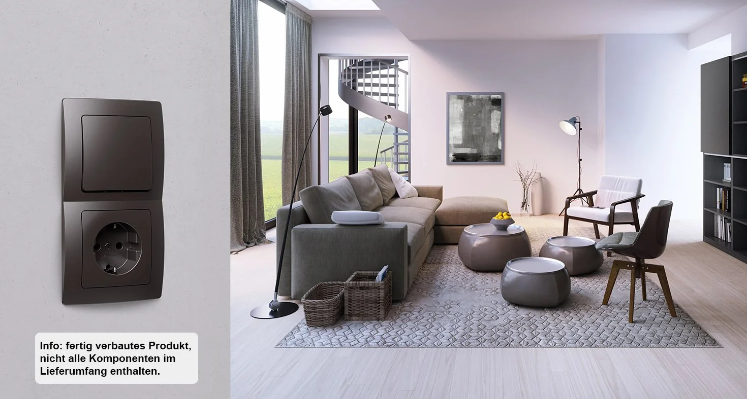 Kopp Paris 308426061 ramka osłonowa, IP20, palisandrowo-brązowa