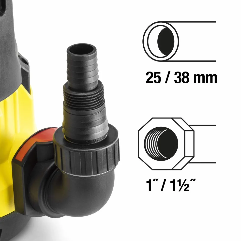 TROTEC Pompa zanurzeniowa TWP 11000 ES - wydajność 20000 l/h, moc 1100 W, głębokość zanurzenia maks. 7 m