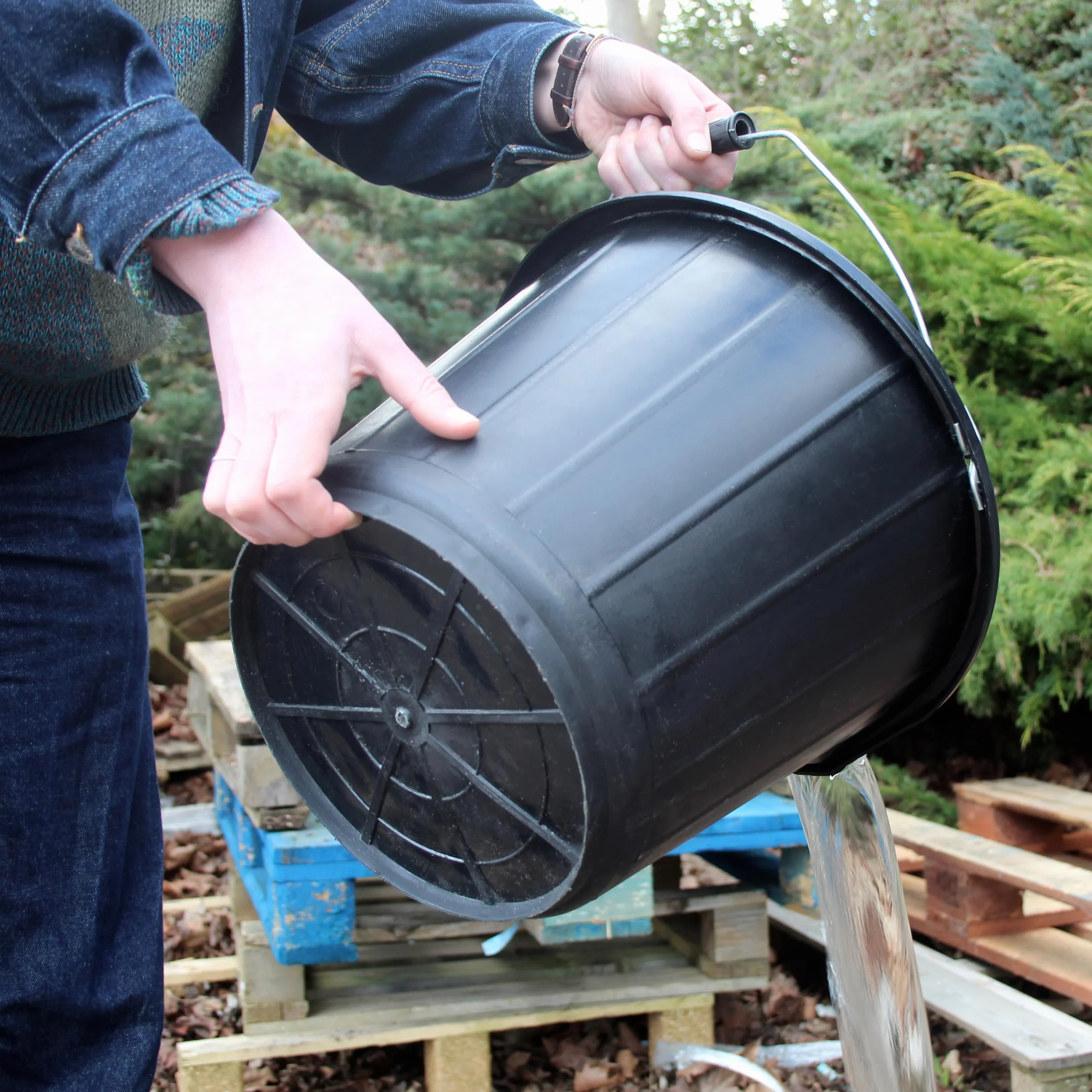 Faithfull FAI3GBUCKET 14 l czarne wiadro budowlane