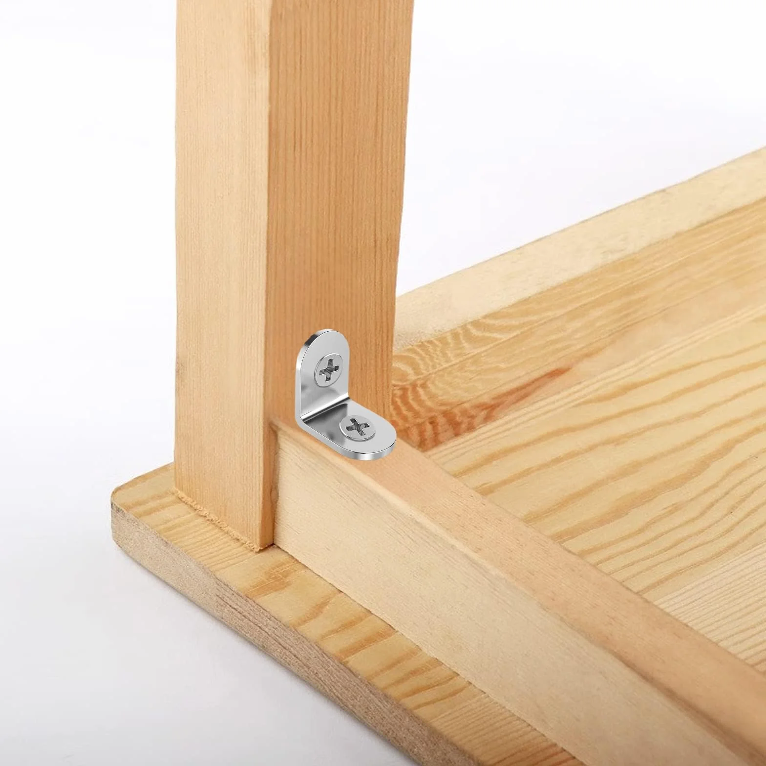 Stal nierdzewna kątownik 20×20×16 mm 90 stopni L klamry narożne do mebli 30 sztuk