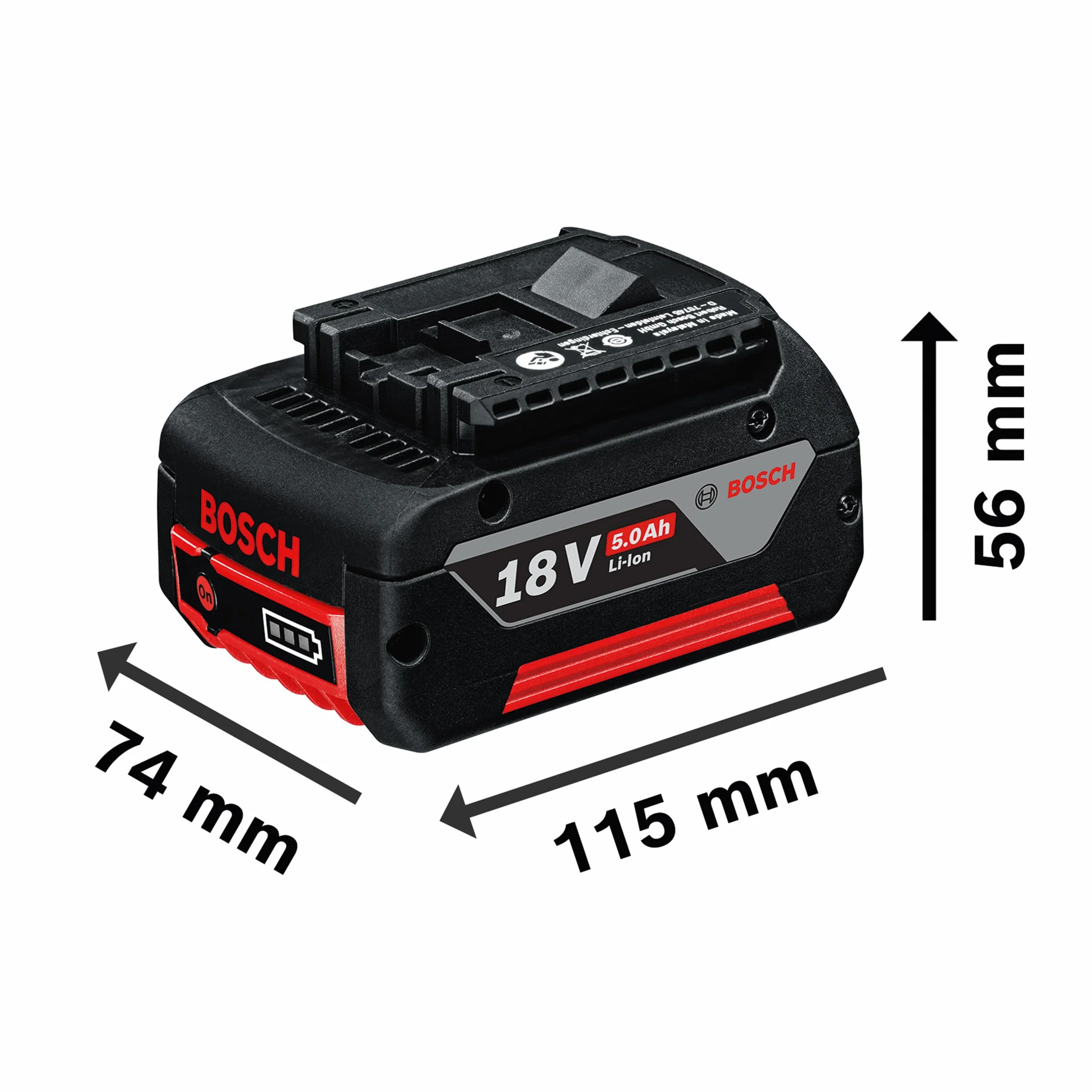 Bosch Professional zestaw akumulatorów 18V 5.0Ah GBA GAL 1880 CV