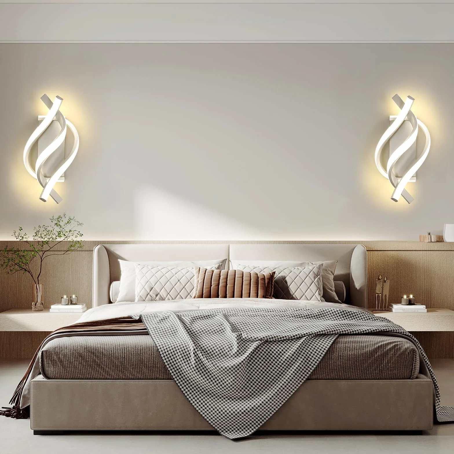 Comely Oprawa Ścienna LED 22W 2500LM 4500K Biała Akrylowa