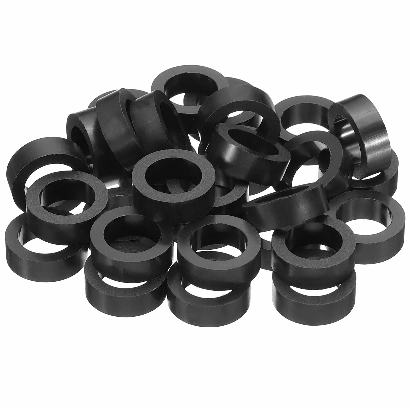 PATIKIL Okrągła podkładka dystansowa z tworzywa ABS, 30 szt. średnica wewnętrzna 12,2 mm, średnica 18 mm, długość 8 mm, bez gwintowania, przełączników i gniazd, elementy dystansowe do śrub M12