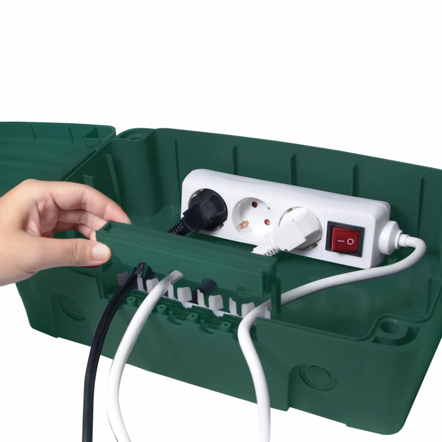 LogiLink Skrzynka elektroniczna IP54 32x21x11,5 cm zielona odporna na warunki atmosferyczne
