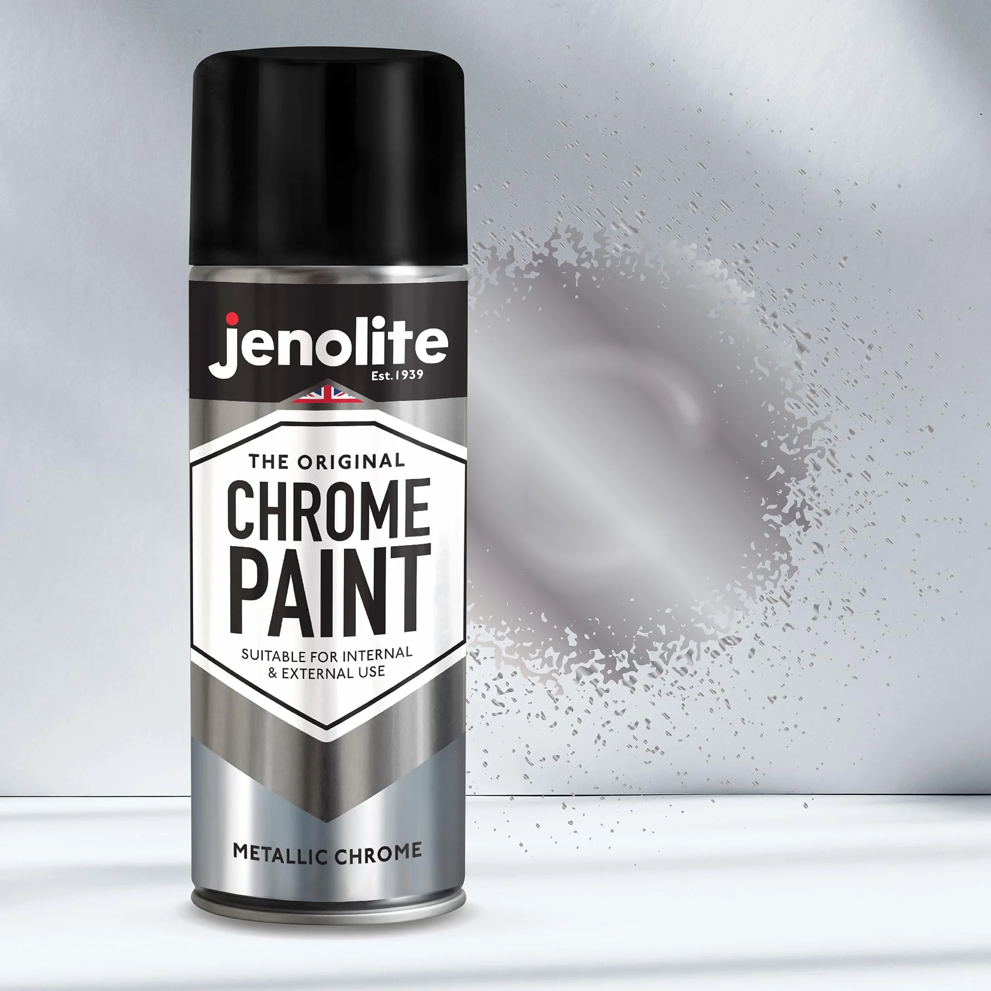 JENOLITE Chromowana farba w sprayu metaliczny chrom 400 ml