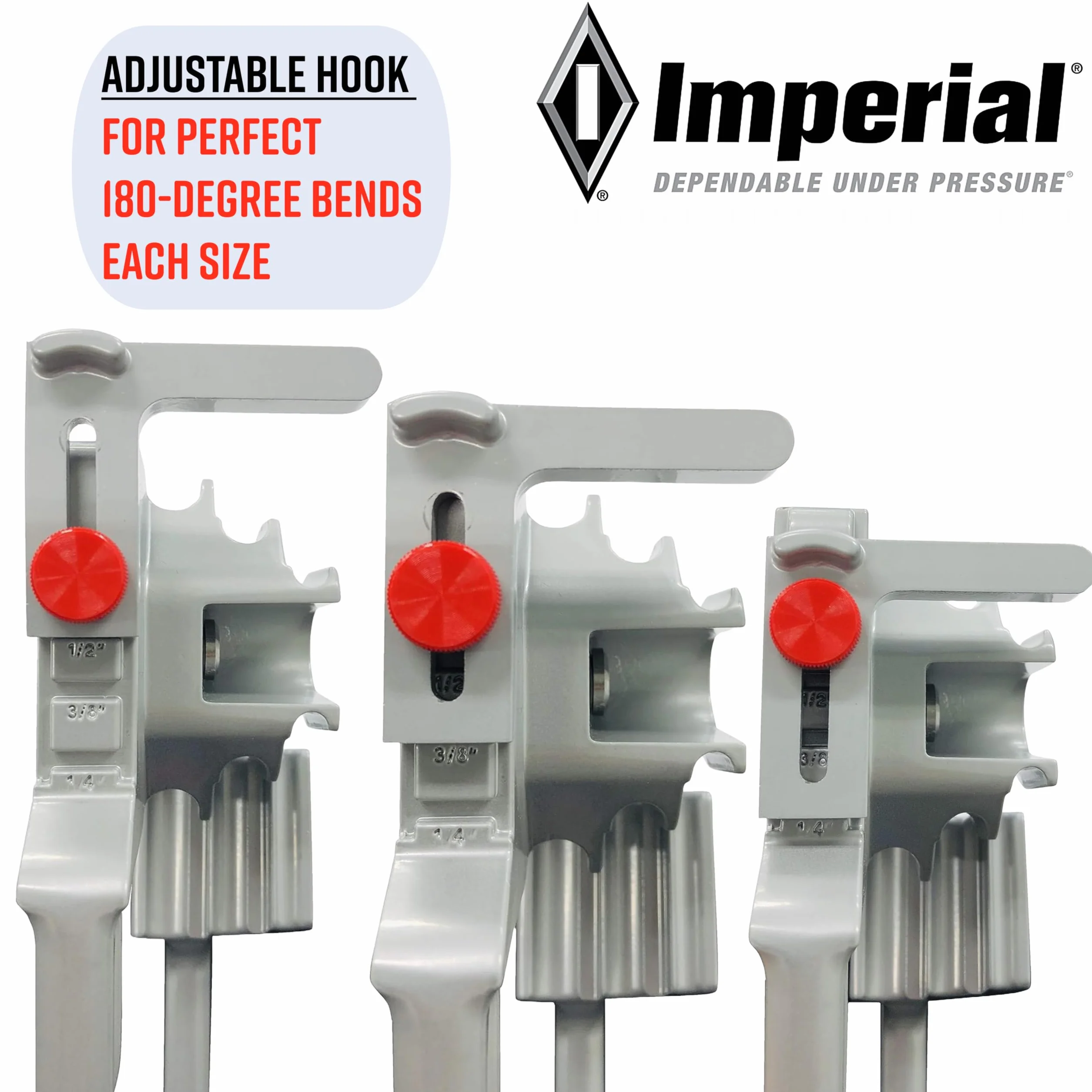 Imperial Tool 370FH potrójna giętarka do rur, 3/16", 1/4", 3/8", 1/2"