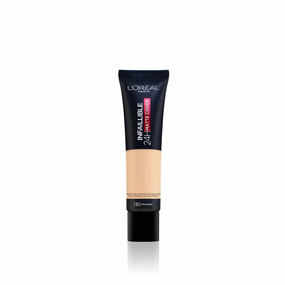L'Oréal Paris Infaillible 24H Matte Cover 130 Beige Peau/True Beige Długo Utrzymujący się Płynny Makijaż - 30 ml
