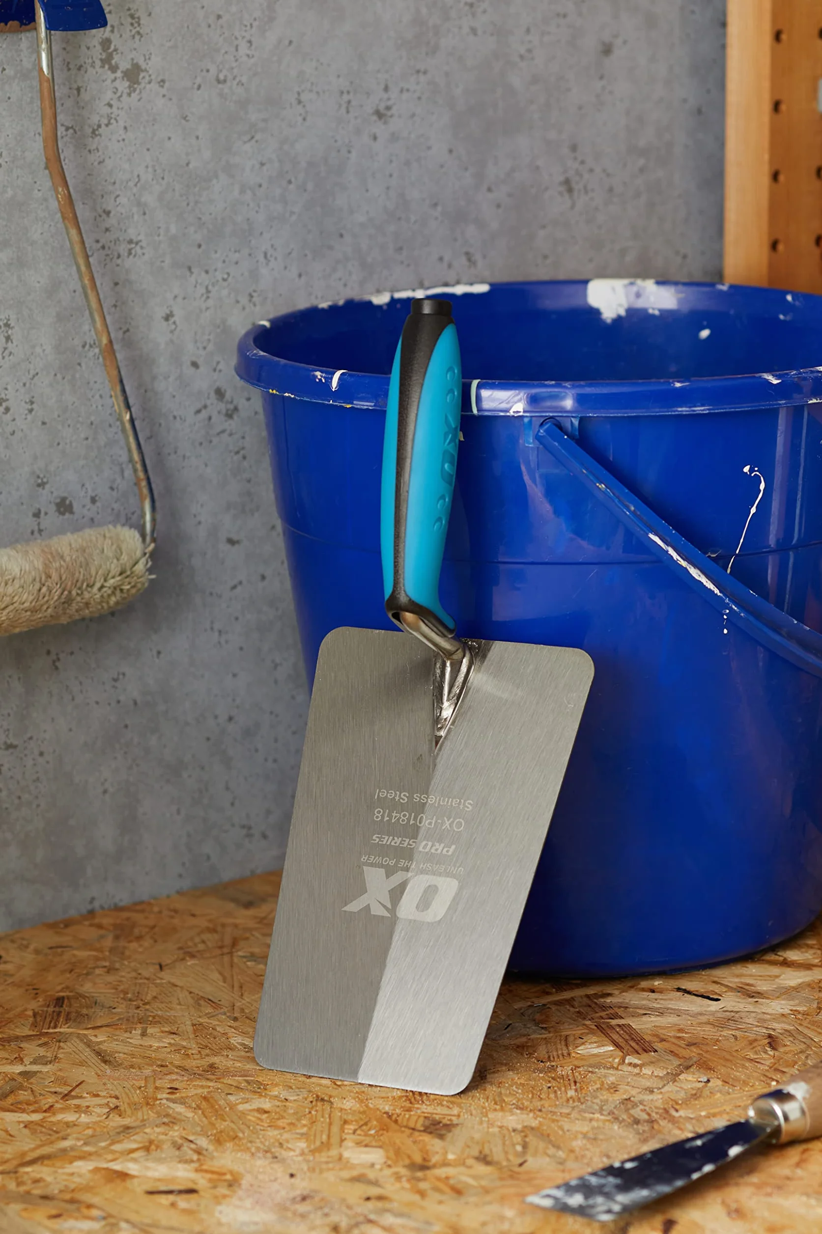 OX Pro Bucket Trowel 7" 180mm Stainless Steel
