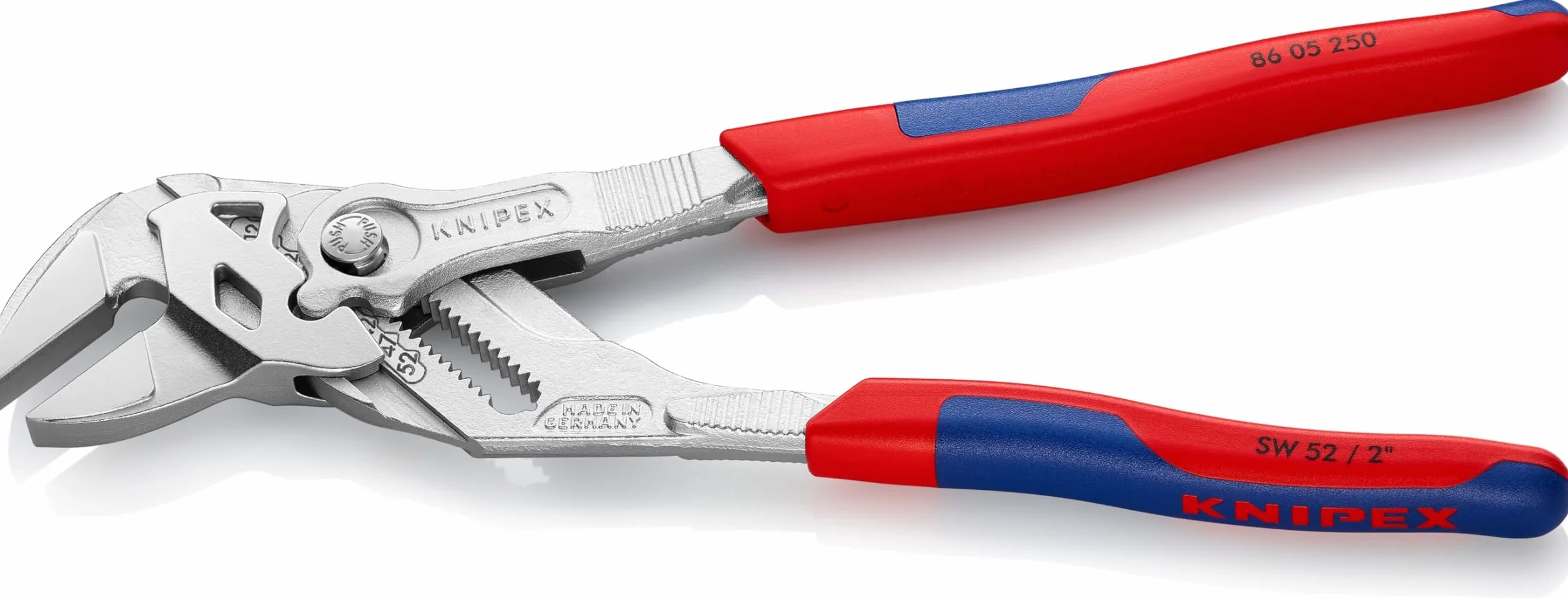 KNIPEX Szczypce-klucz 250 mm chromowany z osłonkami wielokomponentowymi 86 05 250