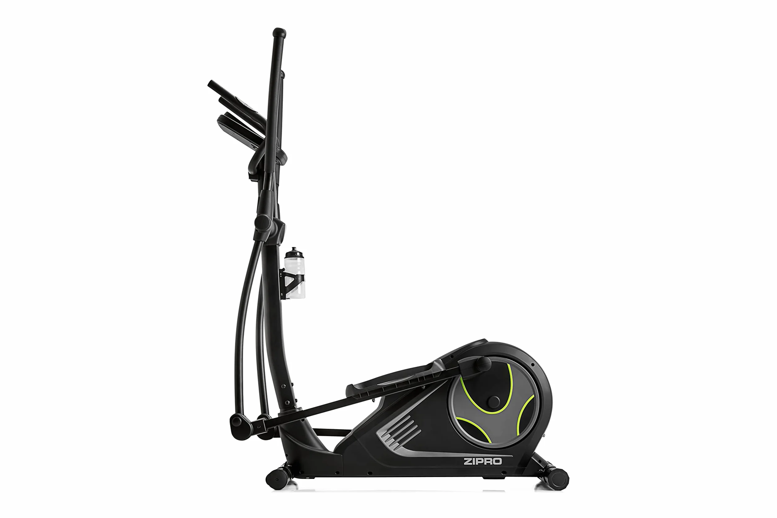 Zipro Heat | Home Magnetyczny orbiter do 150 kg | iConsole+ 8-stopniowy system oporu | trenażer domowy mierzy tętno, kalorie, prędkość | w kolorze czarnym