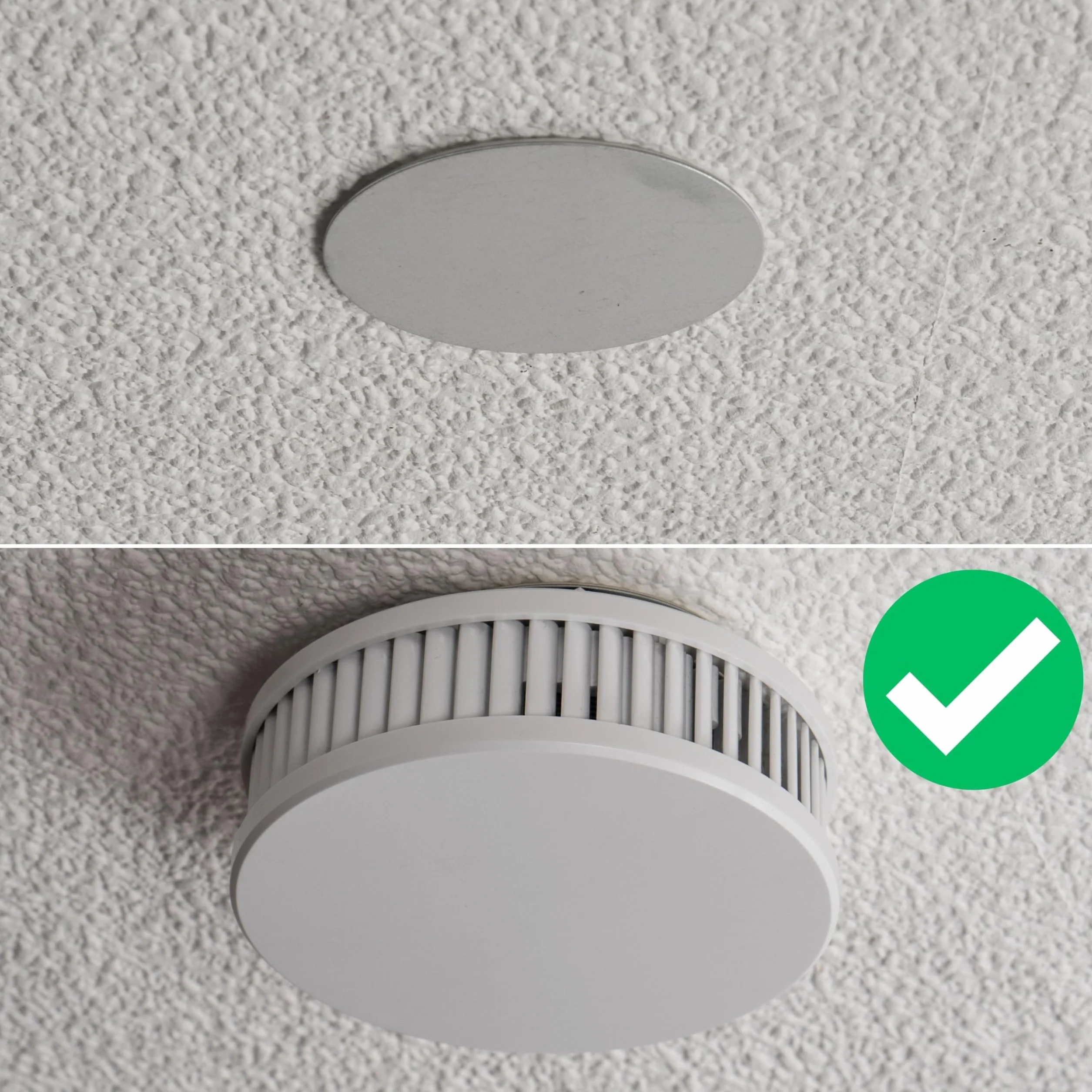 Uchwyt Magnetyczny do Czujnika Dymu 4 sztuk Ø 70 mm