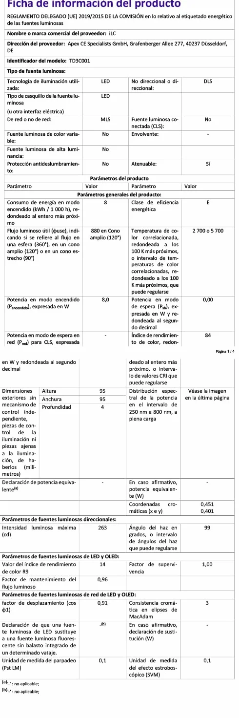 Reflektor LED do wbudowania 8W RGBW z pilotem IP44 okrągły punkt sufitowy ciepła biel 2700K ściemnialna 4 sztuki