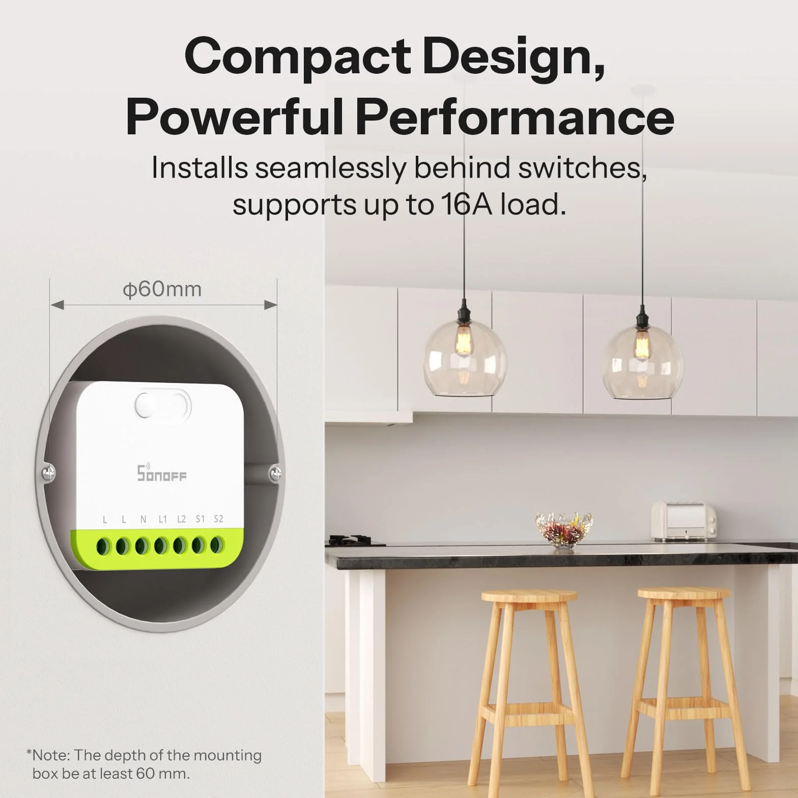 SONOFF MINI DUO Przełącznik Inteligentny 2-Kanałowy Zigbee 3.0 16A Kompaktowy