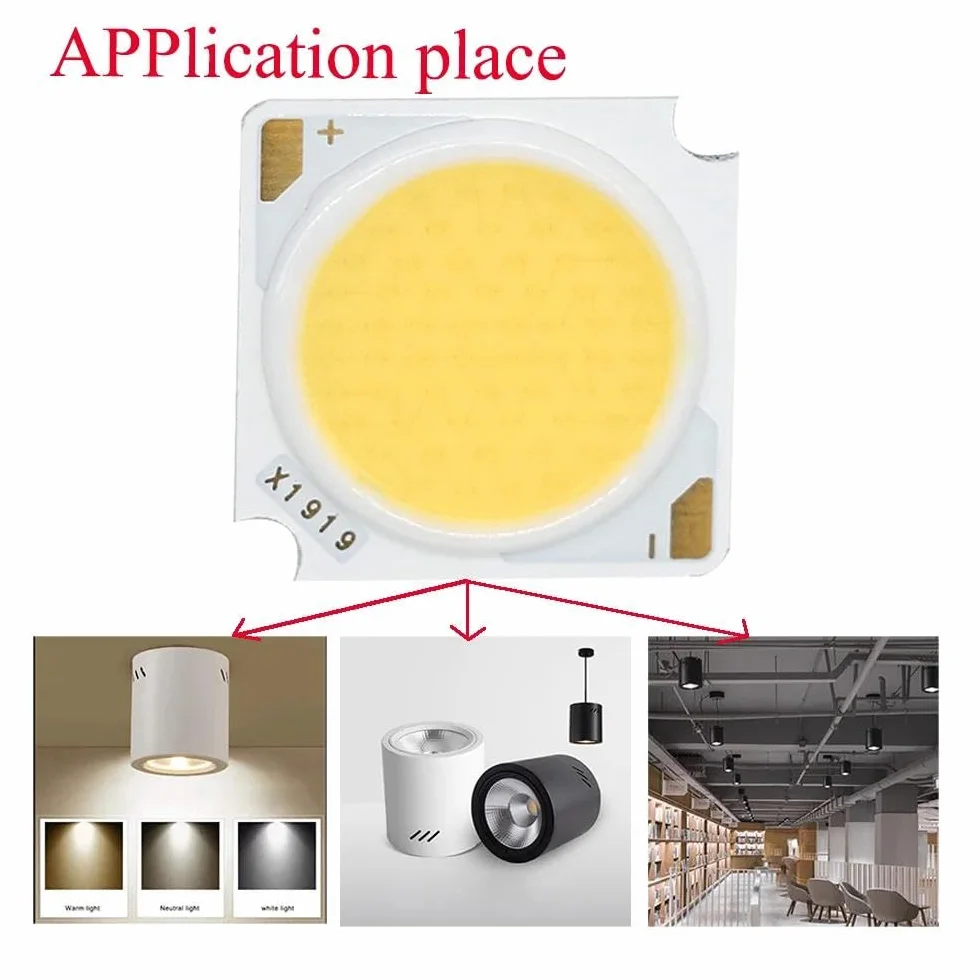 Żarówka LED COB Bridgelux CRI≥90 10W-50W 19x19mm Wielokolorowy 3 szt.