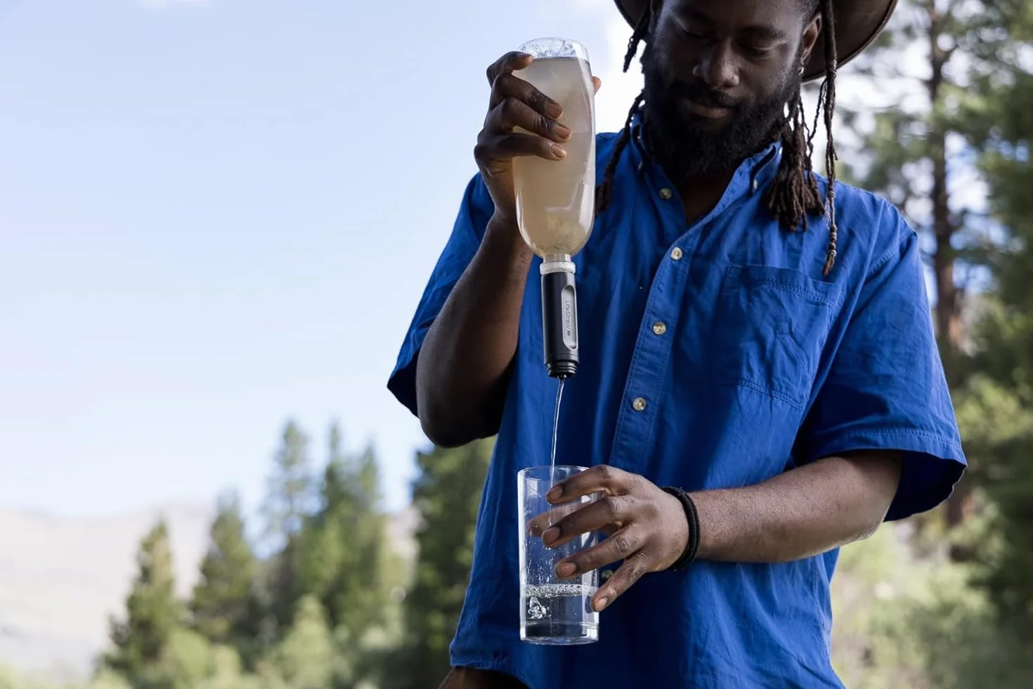 LifeStraw Peak Squeeze Bottle 1L (blue)