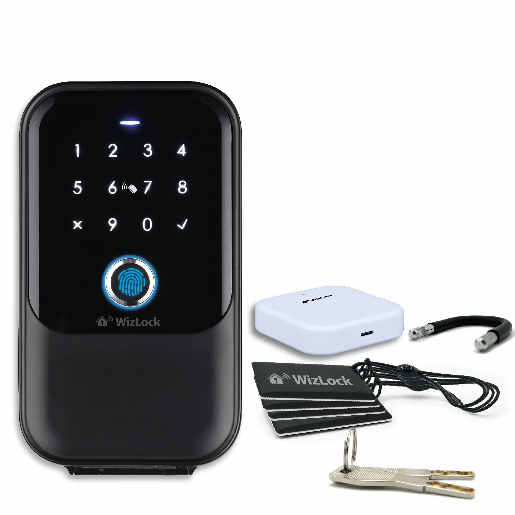 Podłączona skrzynka na klucze - Internet przez Tuya i bramę Bluetooth/Wi-Fi 2.4 GHz - Metody: Smartphone, kod, odcisk palca, karty RFID (4) + klucze awaryjne (2) - IP65
