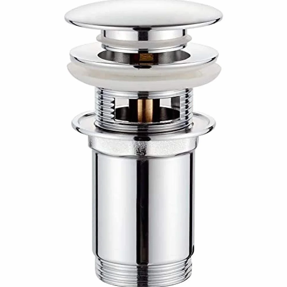 Grifema G104 Click-Clack Uniwersalny Odpływ Zawór do Umywalki Chrome Silver