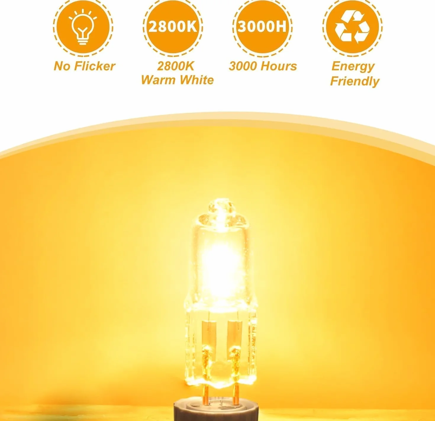 Jewan Żarówka halogenowa G4 (20 sztuk) G4 12 V 20 W Żarówki halogenowe z możliwością ściemniania ciepła biel 280 lm, 2800 k, 2-pinowa żarówka halogenowa do okapu kuchennego, kryształowy żyrandol,